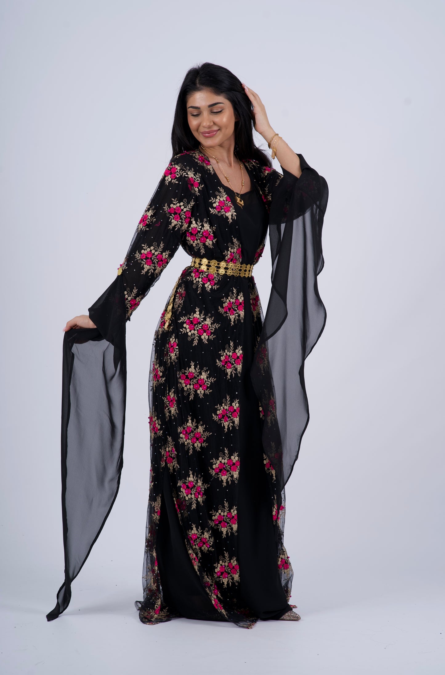 Golzar Collection – Black Kurdish Dress