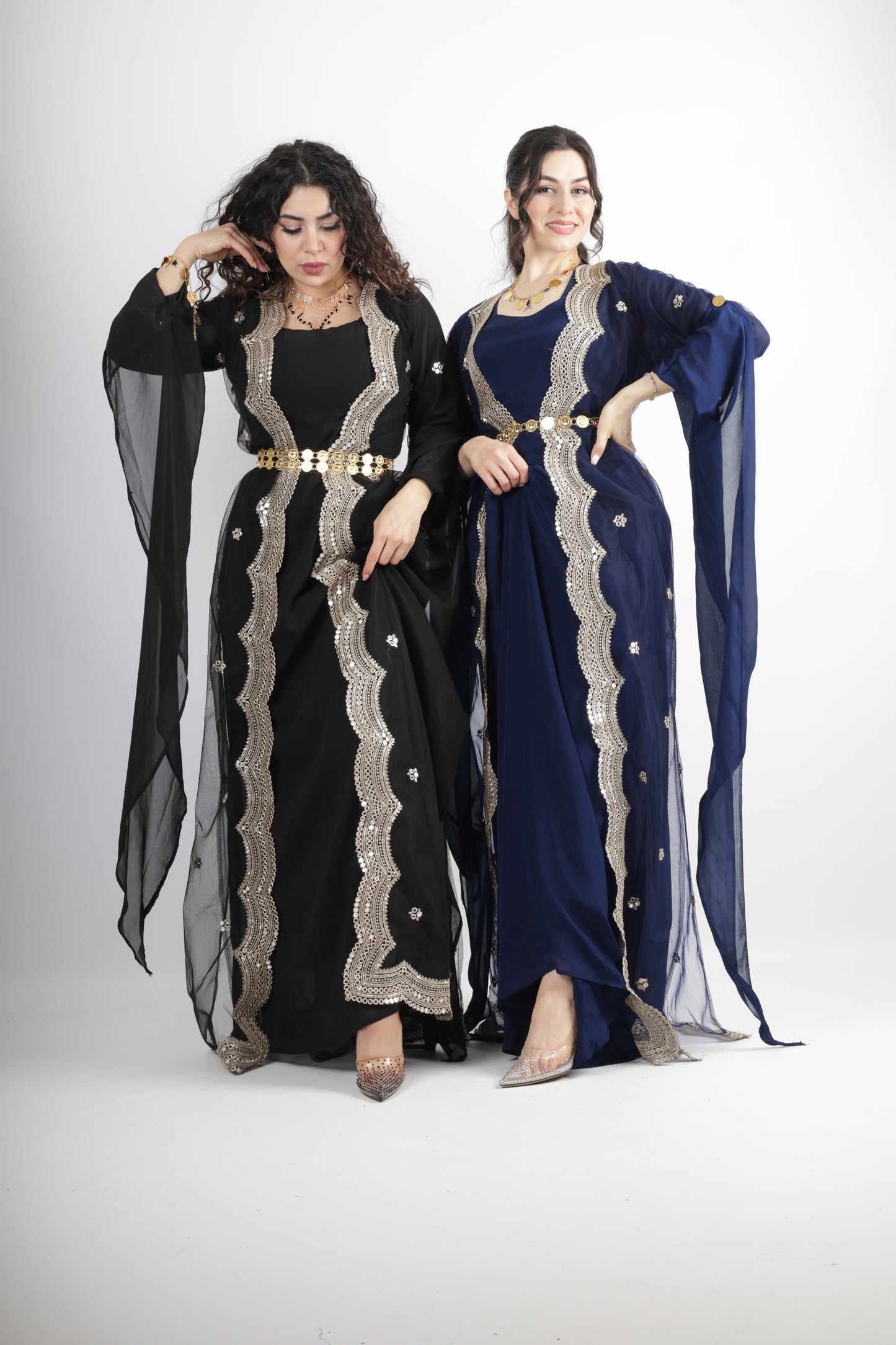 Awêne Kurdish Dress Navy Blue