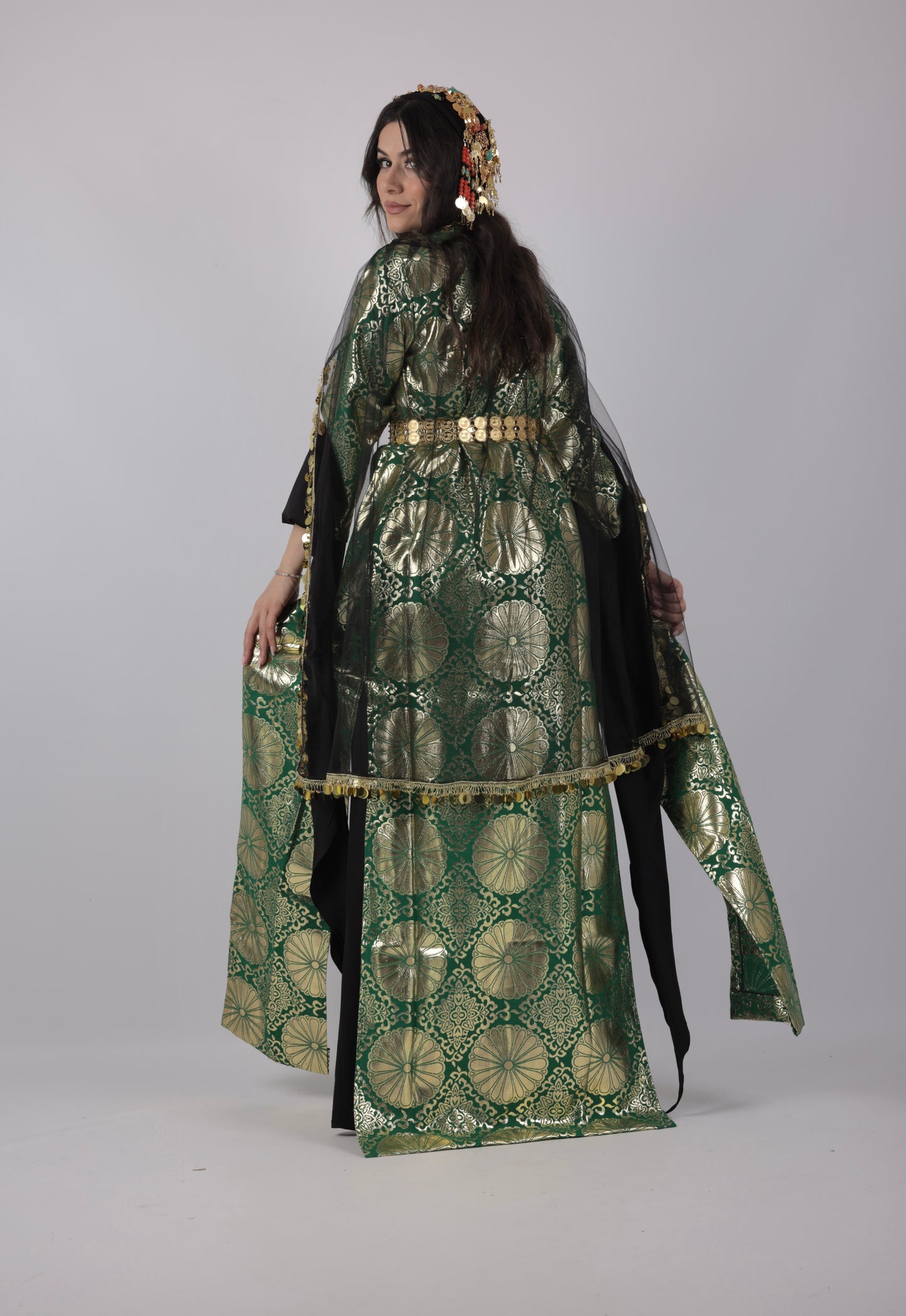 Kurdish Dress Hafse Xan 2 items Green