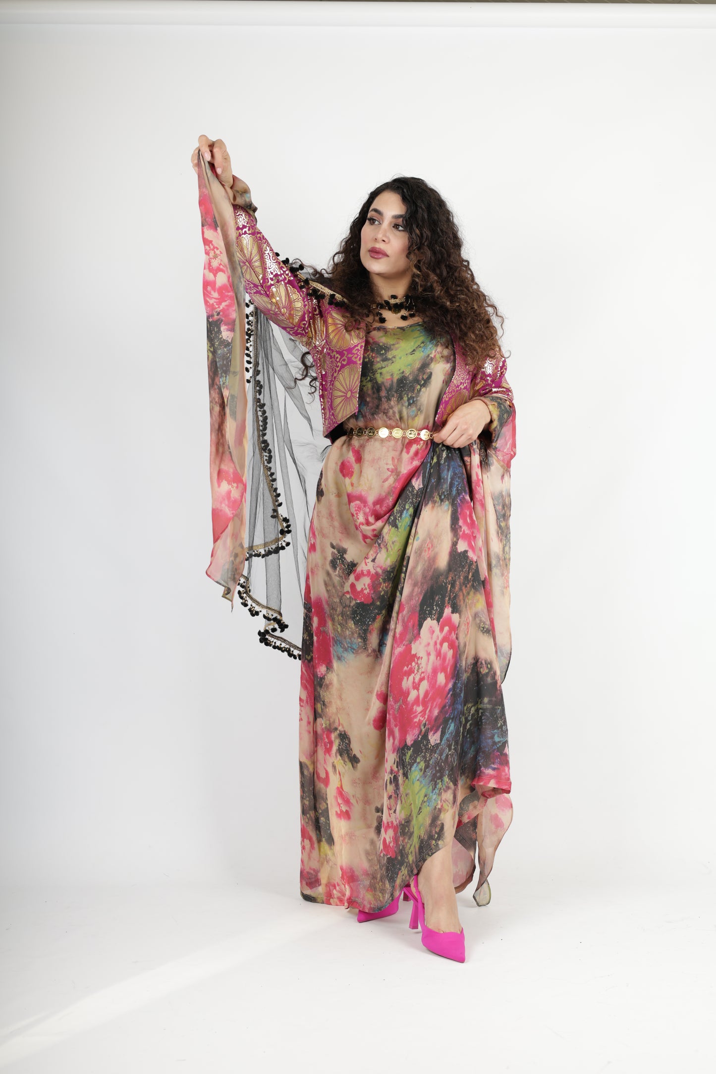 Salte or Vest with Arms Arxewani Color Metallic Jacquard