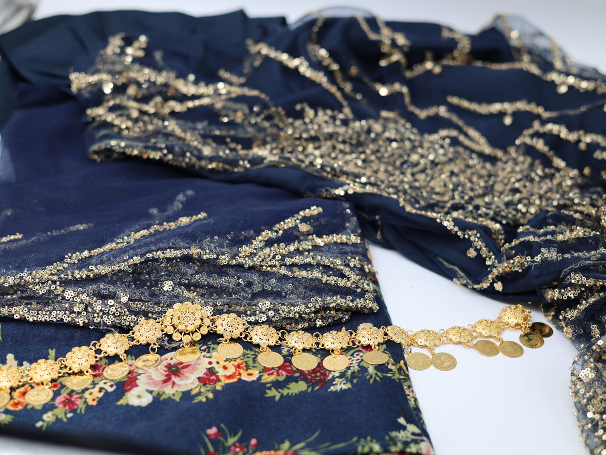 Mukeryani Newroz Navy Blue