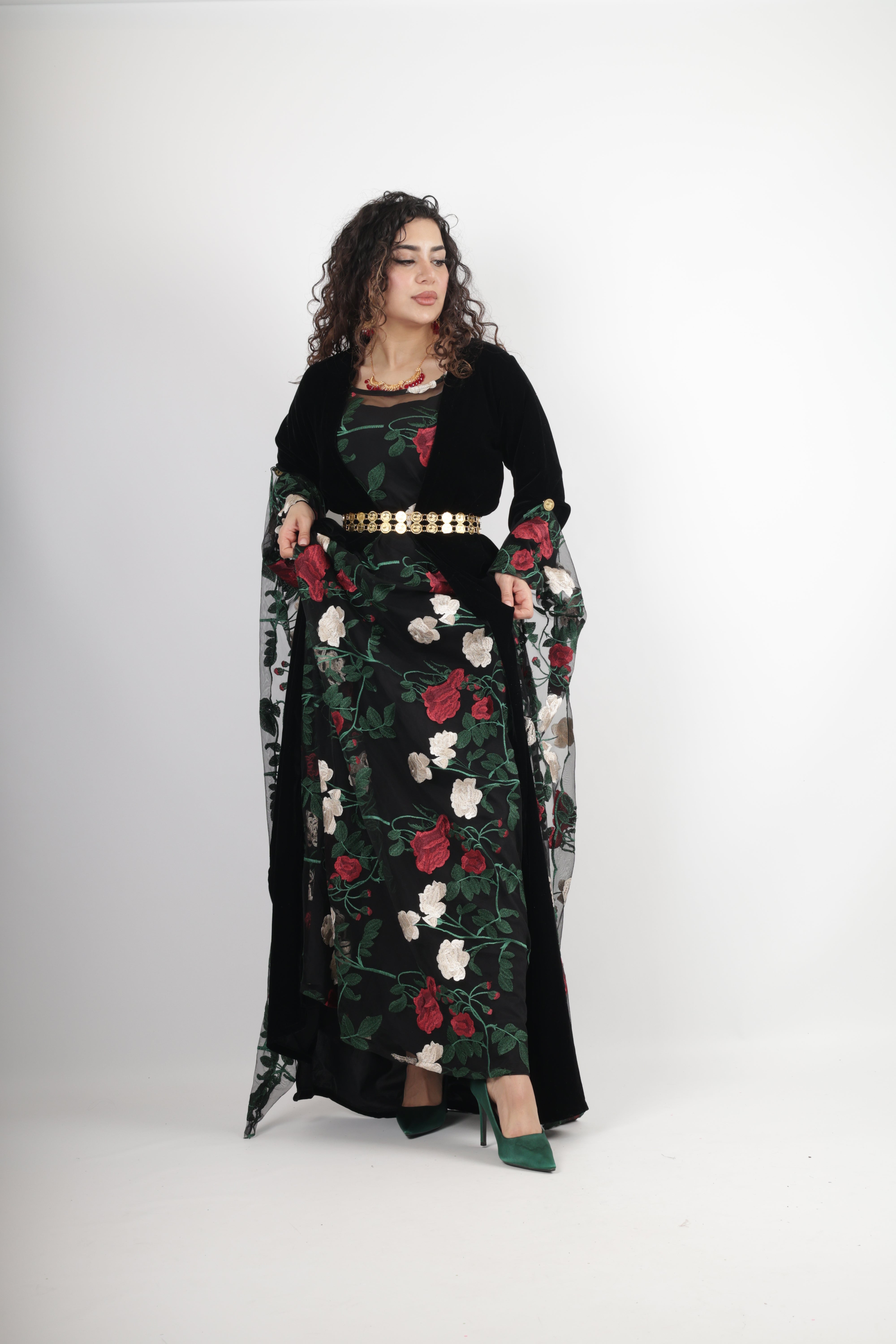 Elegant Kurdish Dress Set | 3-Piece Traditional & Modern Kurdish Outfit ...