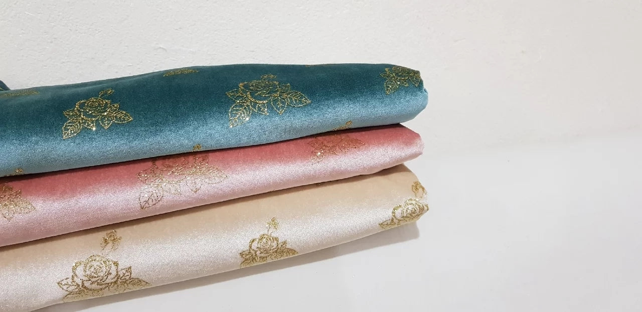 Beige color velvet with rose patterned in gold metallicKewsan textile and more Kurdish women, Kurdish clothes, Kurdische kleider
