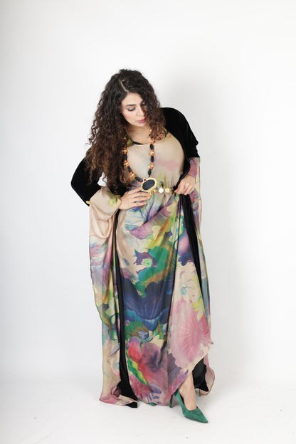 chnar  Kurdish Dress complete with long kawa velvet 3 items