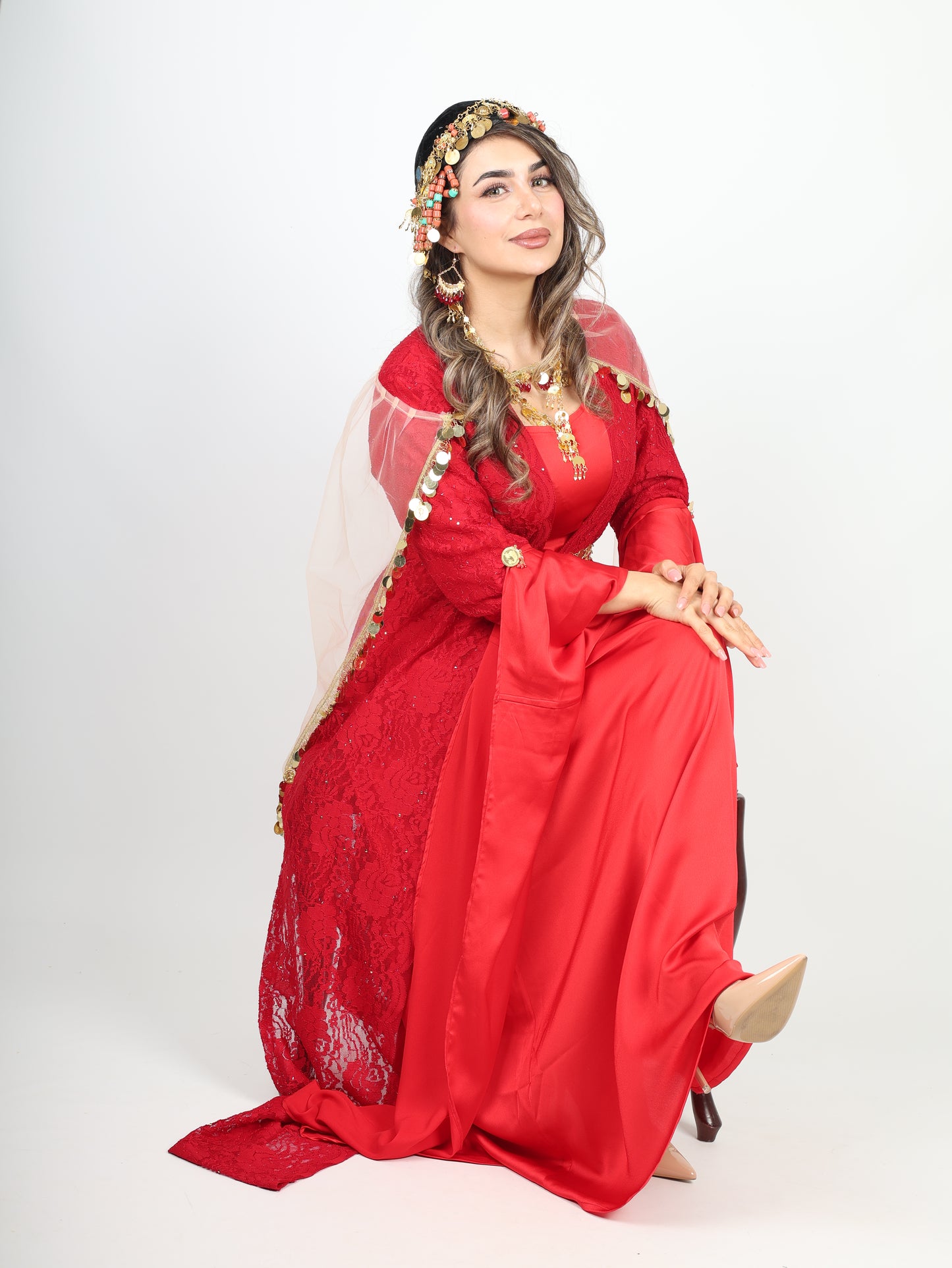 Red Kurdish Dress 2 items