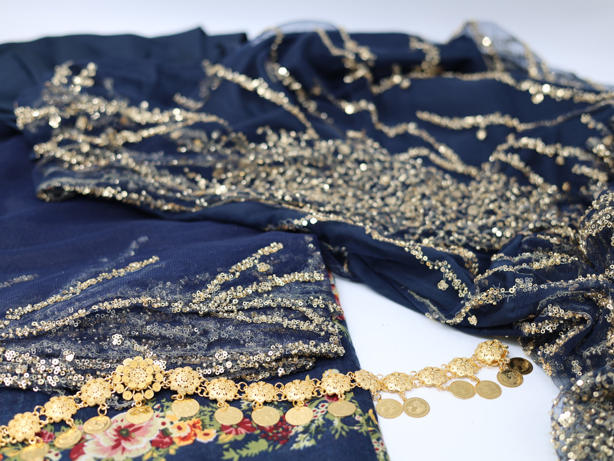 Mukeryani Newroz Navy Blue