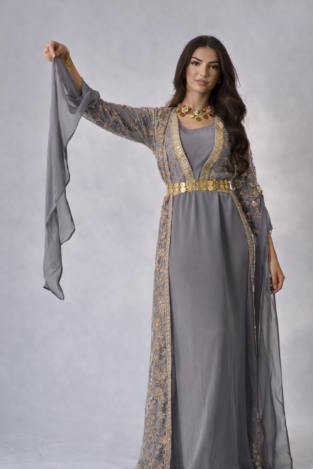 Chia collection LilacGrey Kurdish Dress4 items