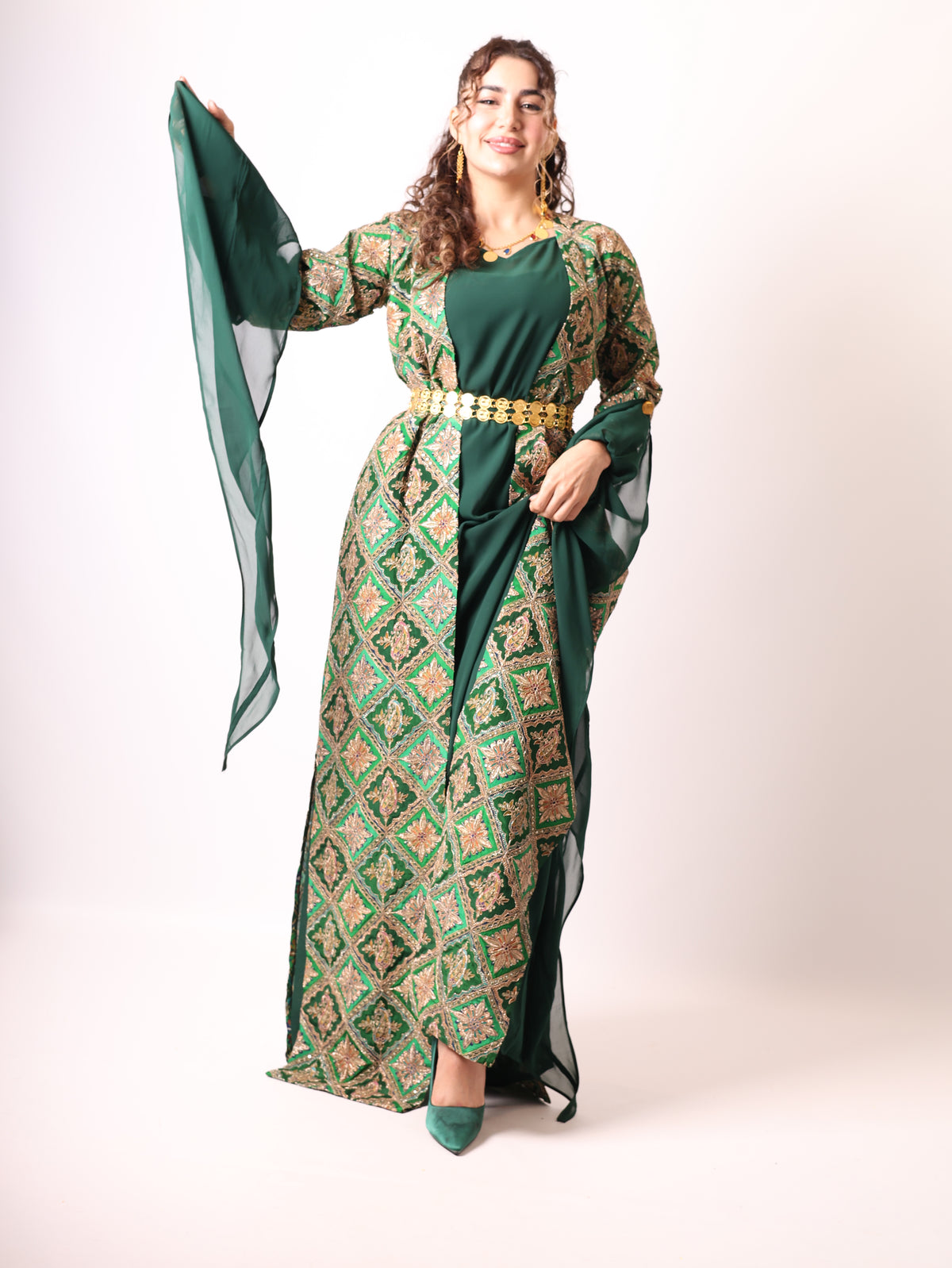 Monire Dark green 3 items