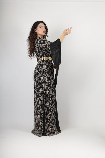 Awaz Black Kurdish Dress 3 items