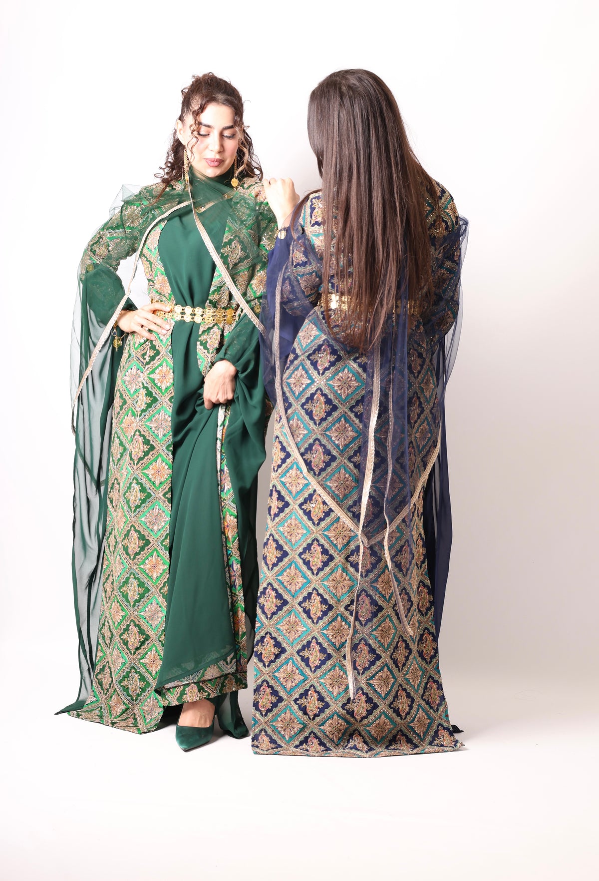 Monire Navy Blue 4  items including Dasmal with Navy Blue