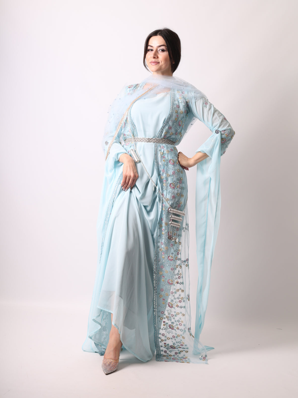 Soma Kurdish Dress Sky Blue Soma سۆما