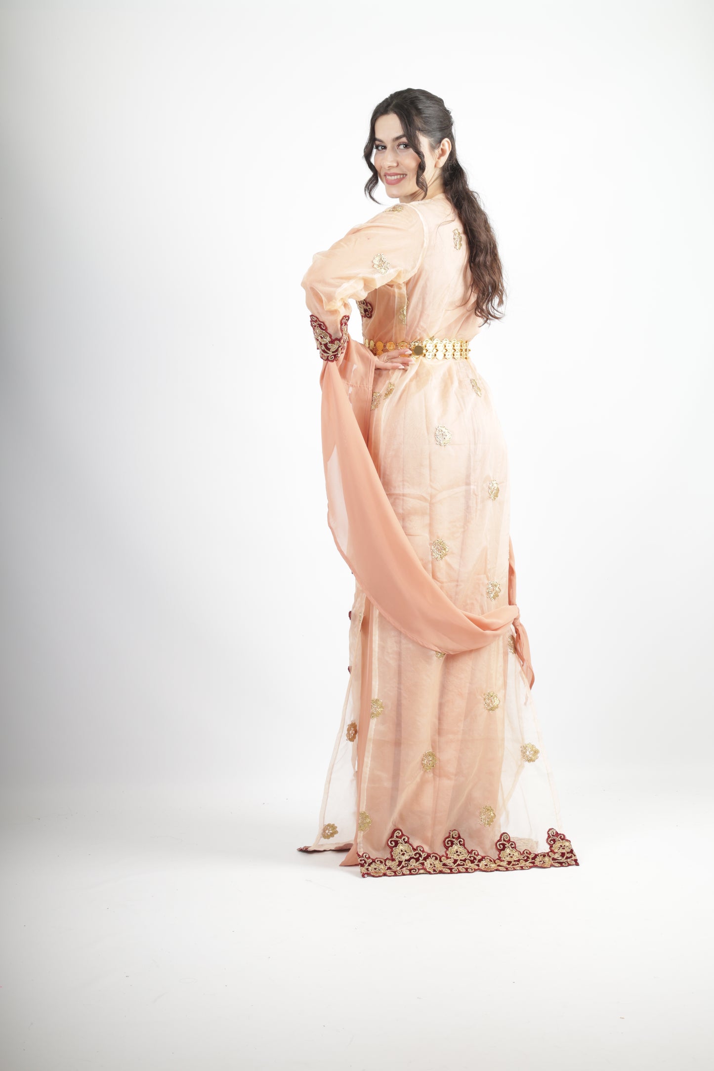 Azadi Kurdish Dresd Apricot/Champagen