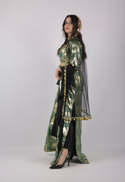 Kurdish Dress Hafse Xan 2 items Green