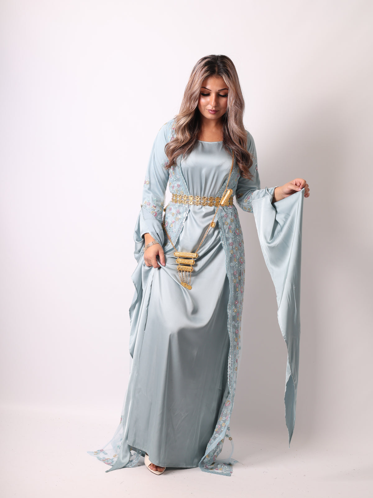 Soma Kurdish Dress Sky Blue Soma سۆما