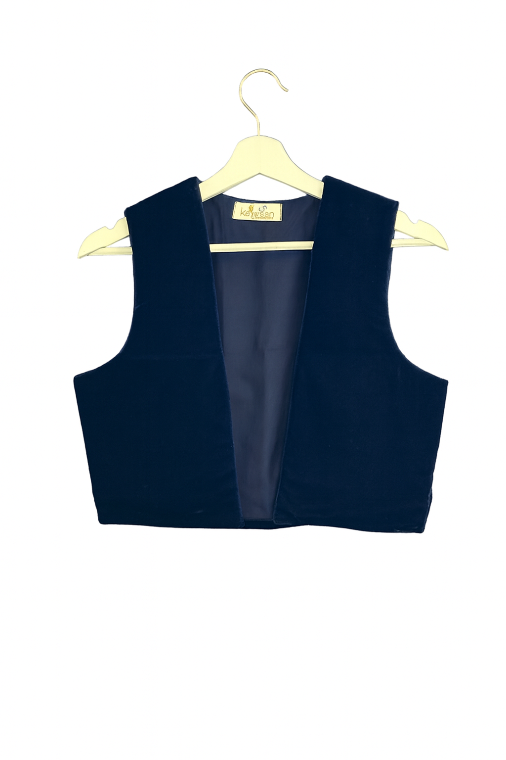 Navy Blue velvet Kurdish vest