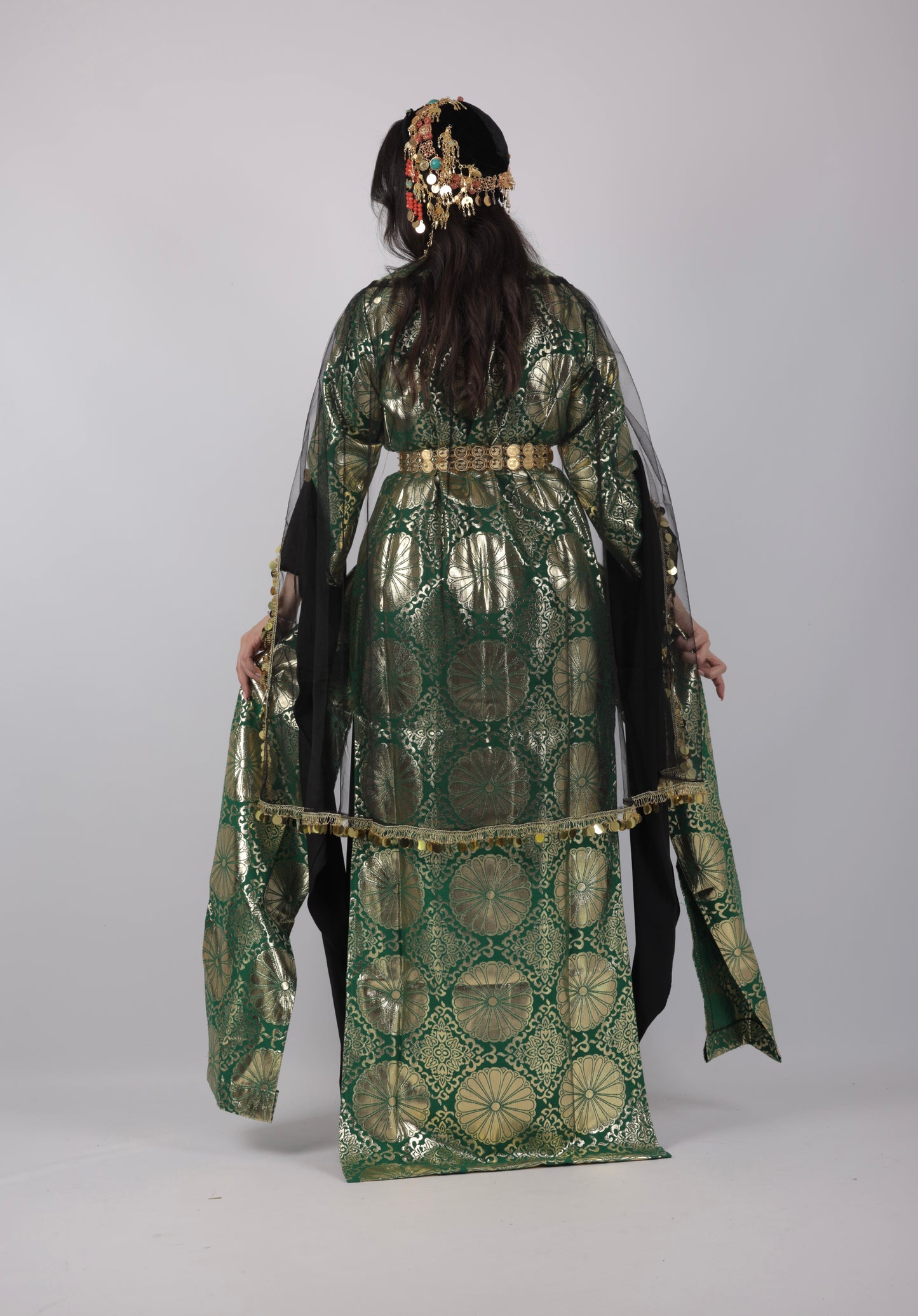 Kurdish Dress Hafse Xan 2 items Green