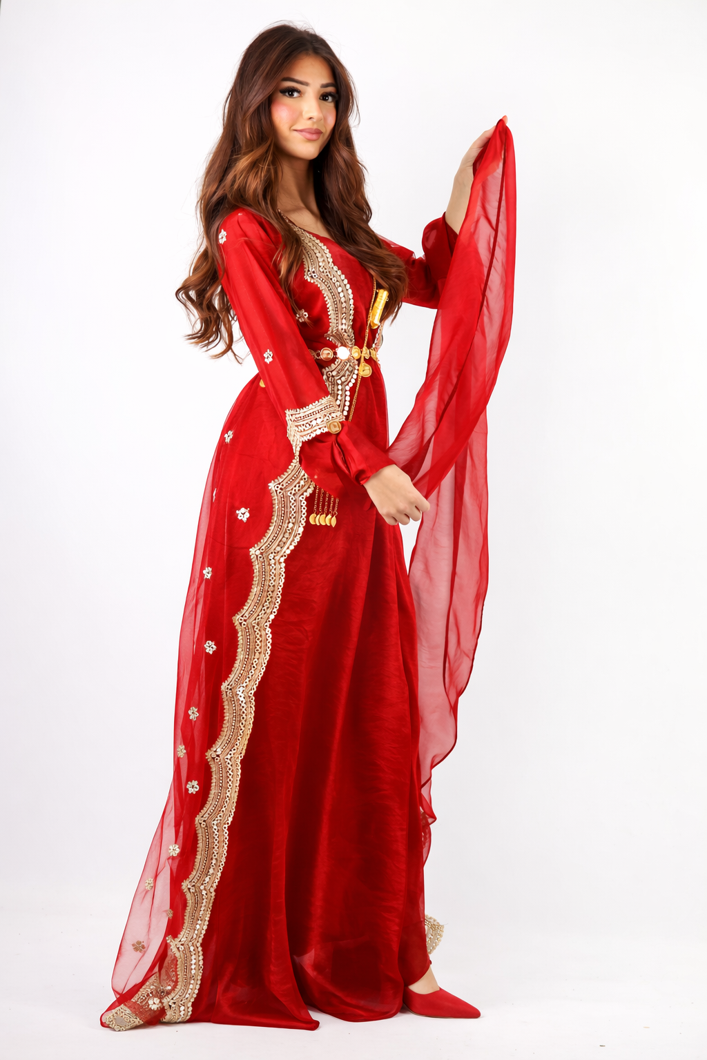 Awêne Kurdish Dress Sor Gash – Kurdish Clothes by Kewsan