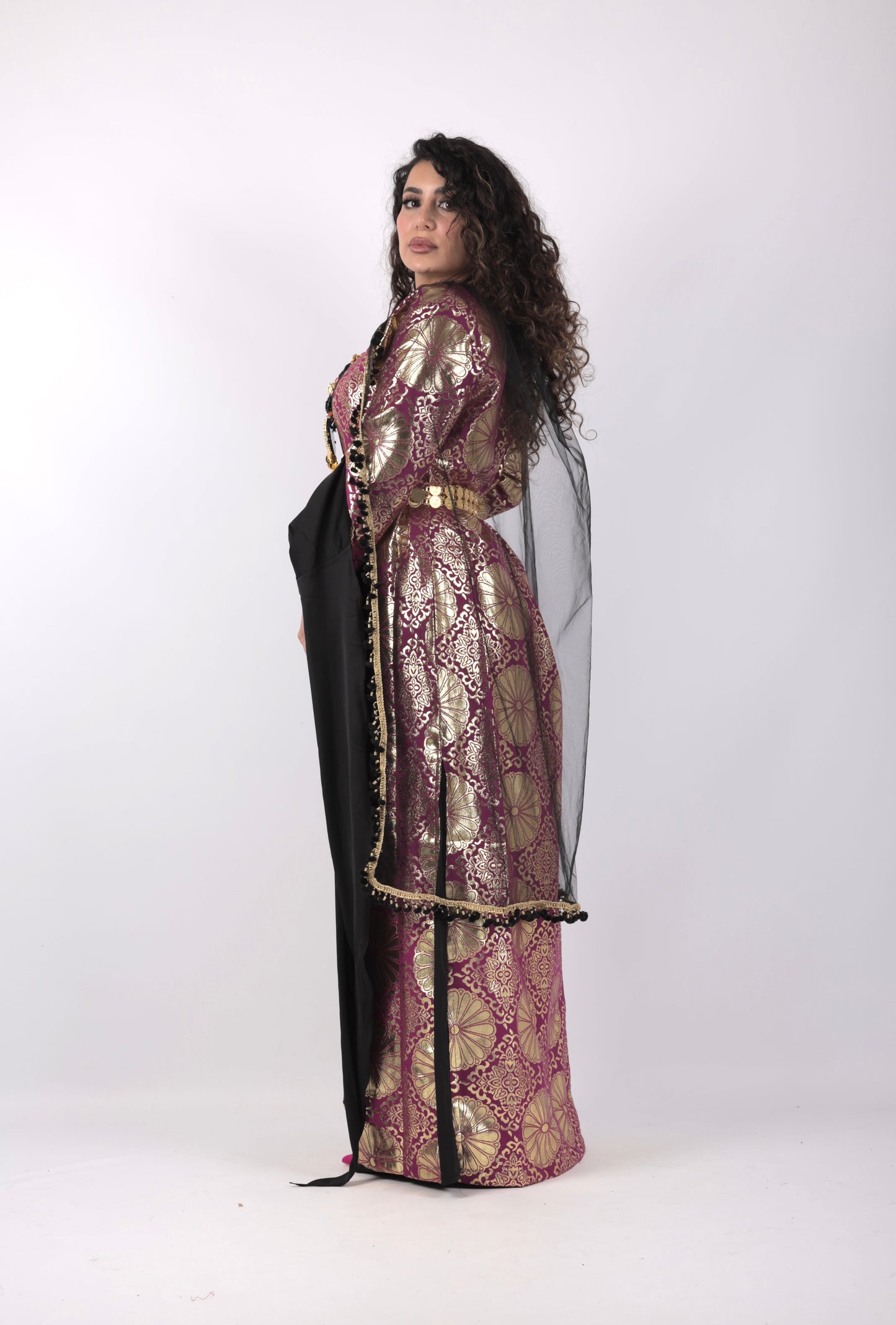 Kurdish Dress Hafse Xan 2 items Maroon