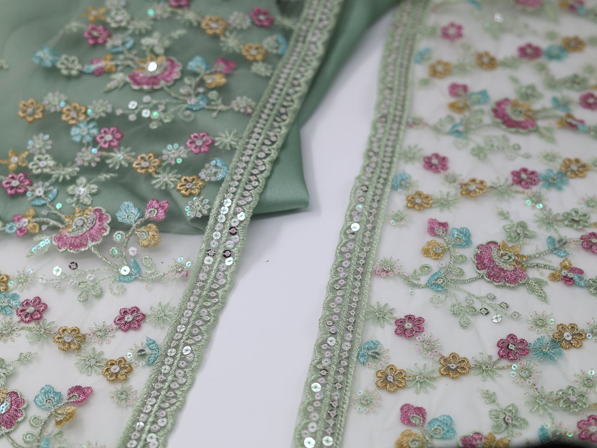 Soma Kurdish Dress Light Green including Dasmal