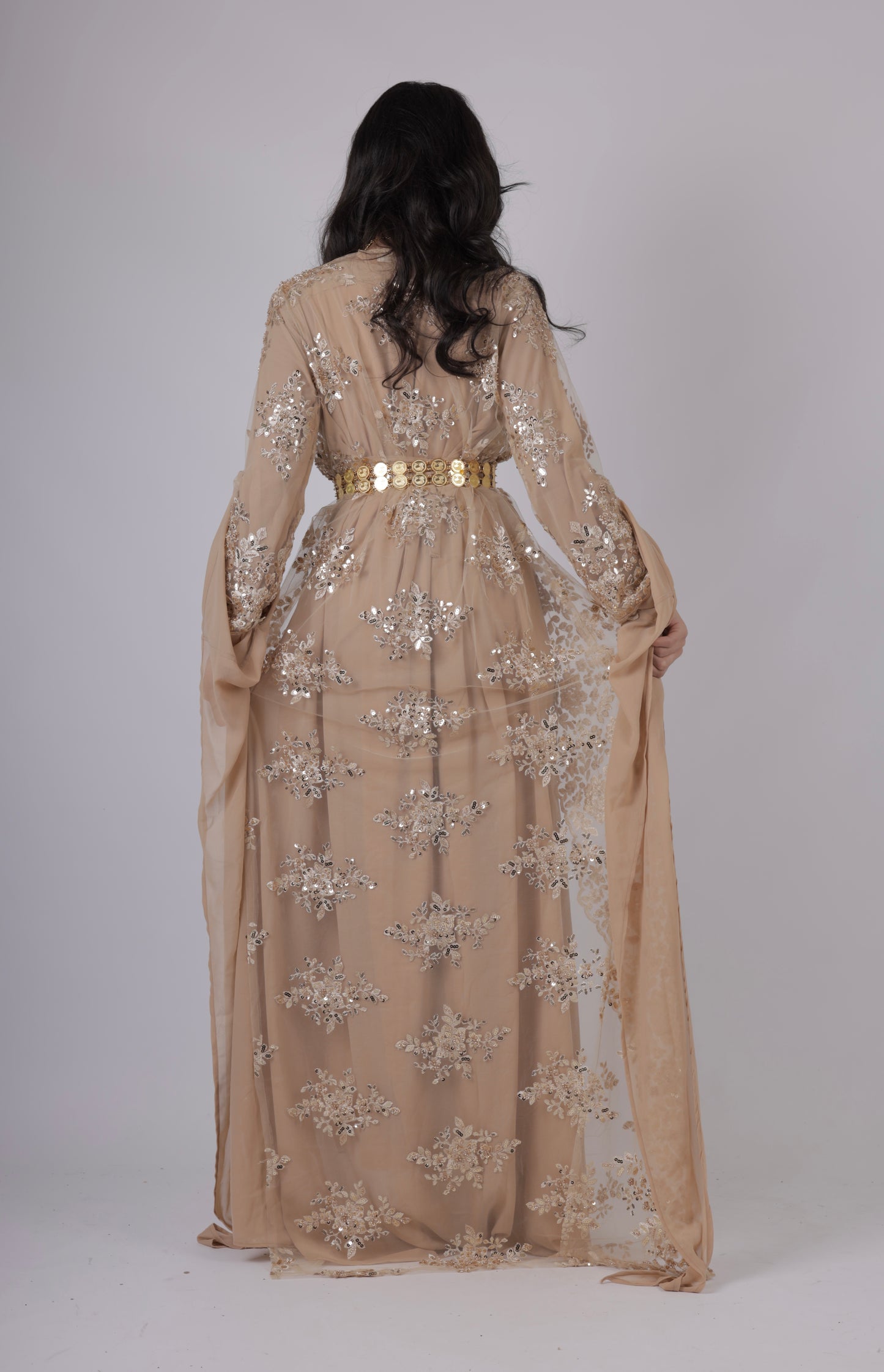 Dilber beige  - 3-Pieces including Kurdish Dress