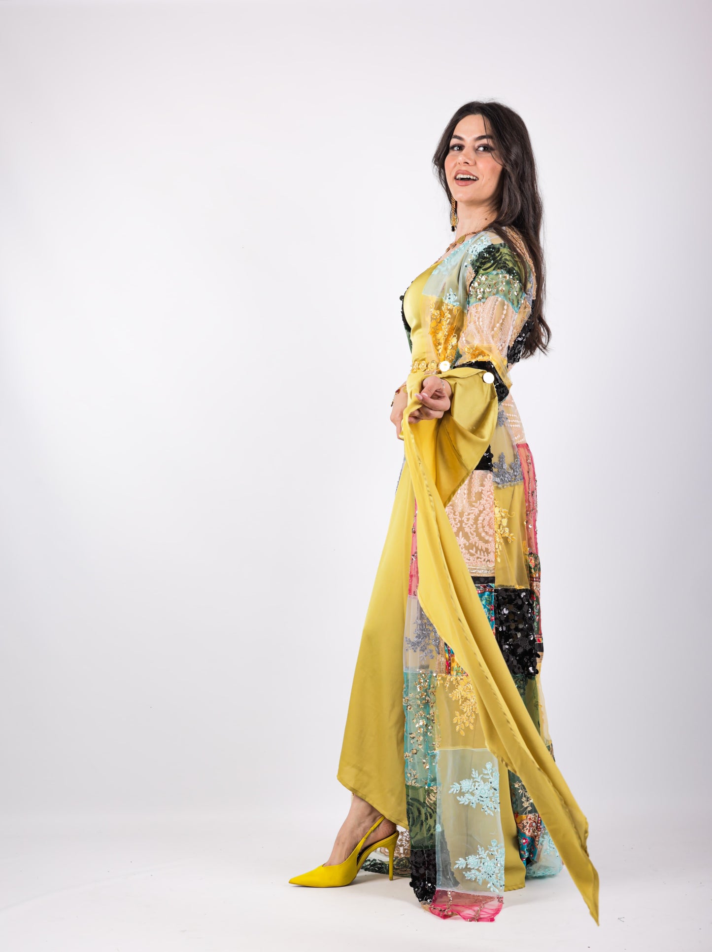 Zeiton Kurdish Dress Eco collection includes Shamaran Belt