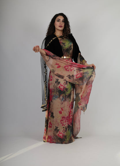 Stran Kurdish Dress complete with Salte velvet