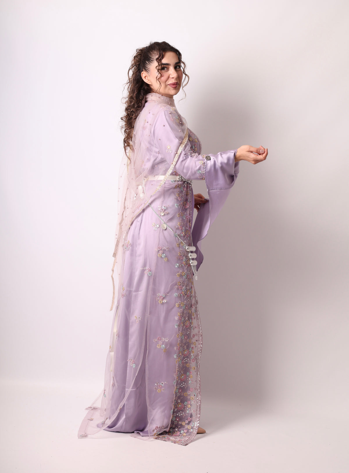 Soma Kurdish Dress Lavender with DASMAL
