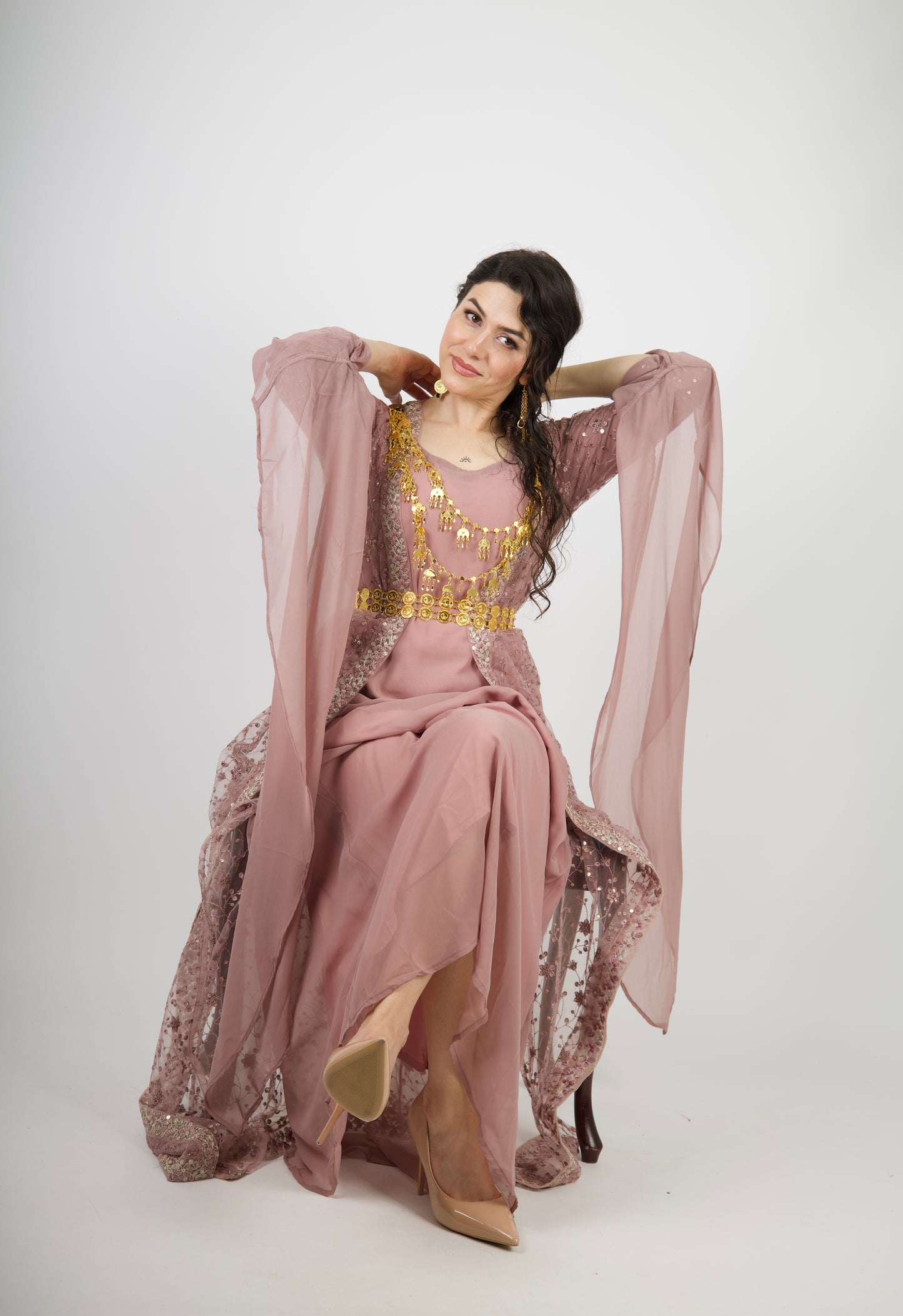 Hana Collection Dasty Pink tone 3 items including