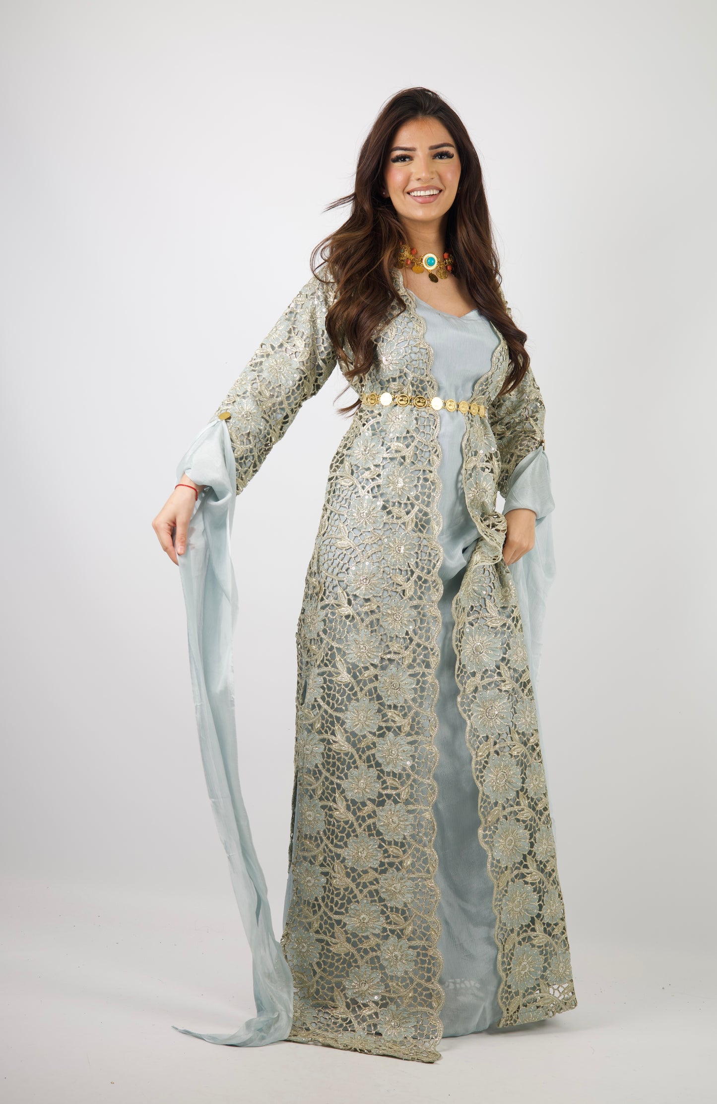 Dicle Kurdish Dress – Luxury Cutwork Collection