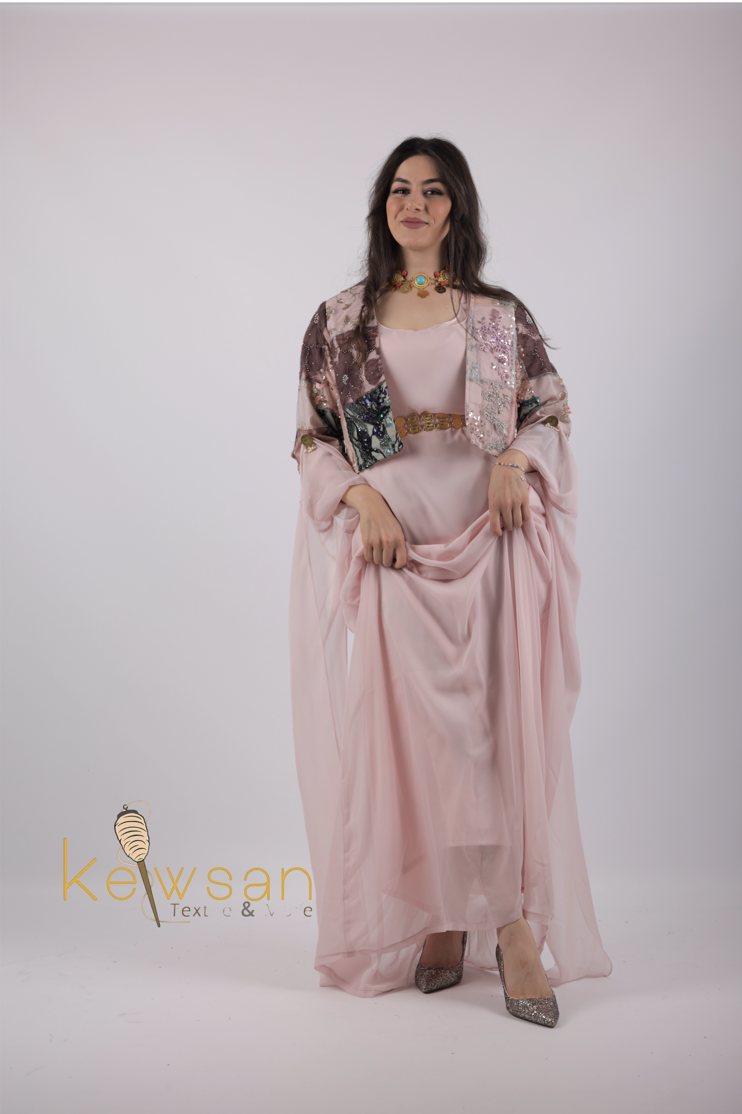 Zhwan Eco Collection ژوان ژینگە کالکشن  includes Belt and Arm pin Shamaran collection