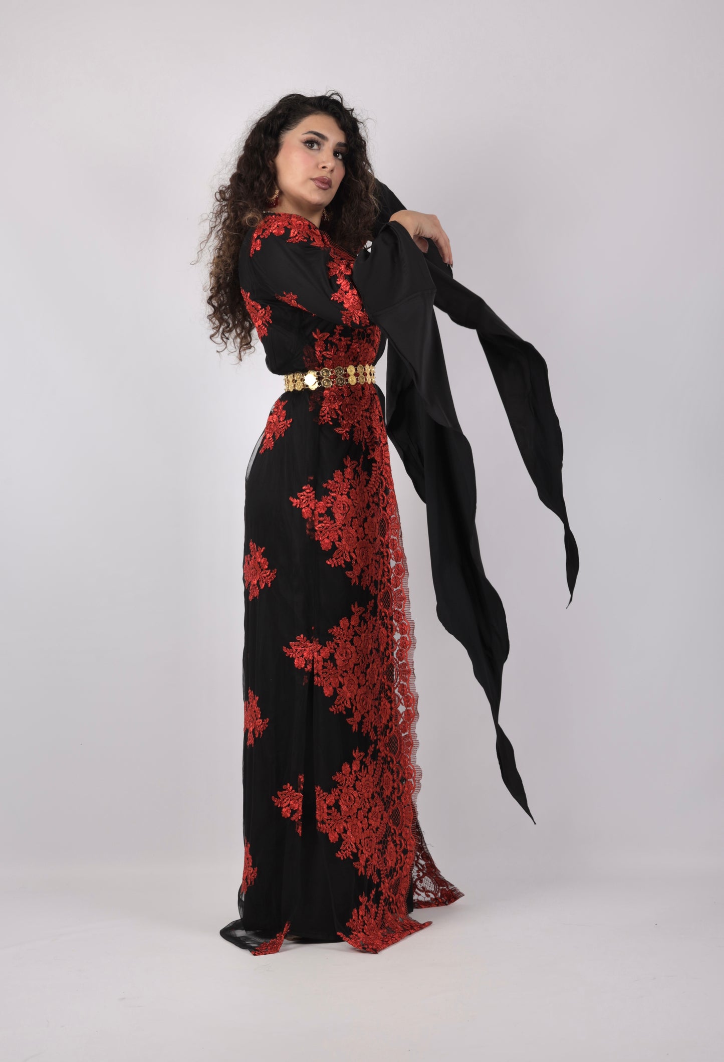 Gashin Kurdish Dress Red with Black