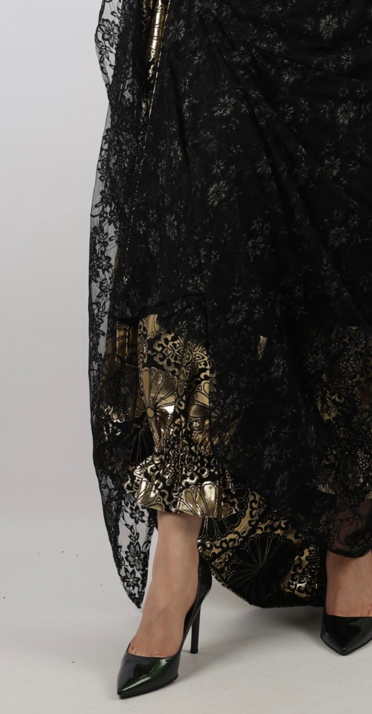 🖤Hafse Xan Collection – 4-Piece Kurdish Dress Set (Golden, black)