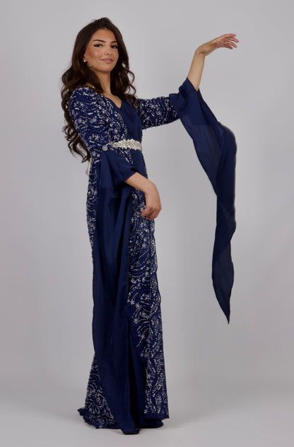 Lux Navy Blue Handmade including belt and armpinsKewsan textile and more Kurdish women, Kurdish clothes, Kurdische kleider