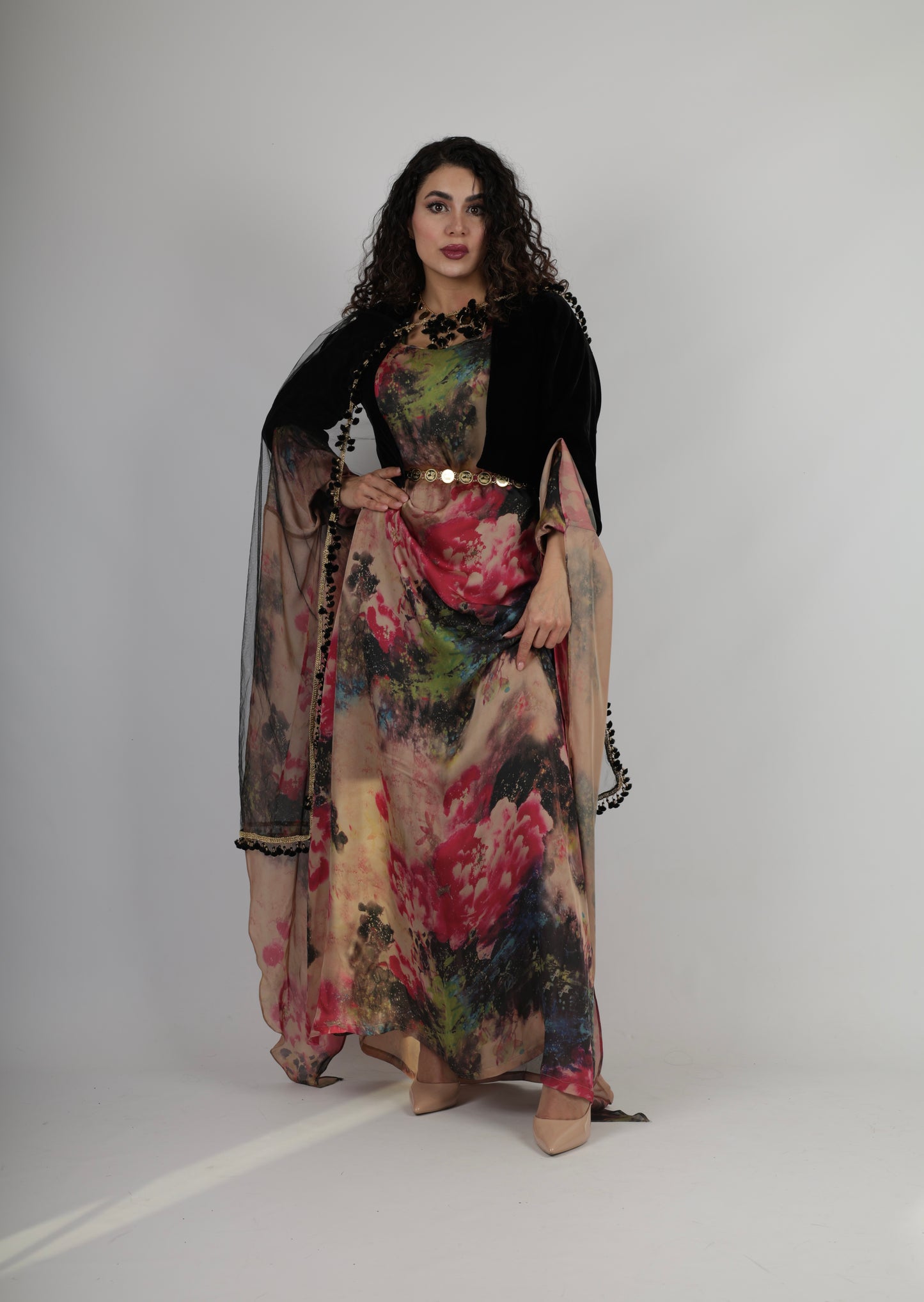 Stran Kurdish Dress complete with Salte velvet