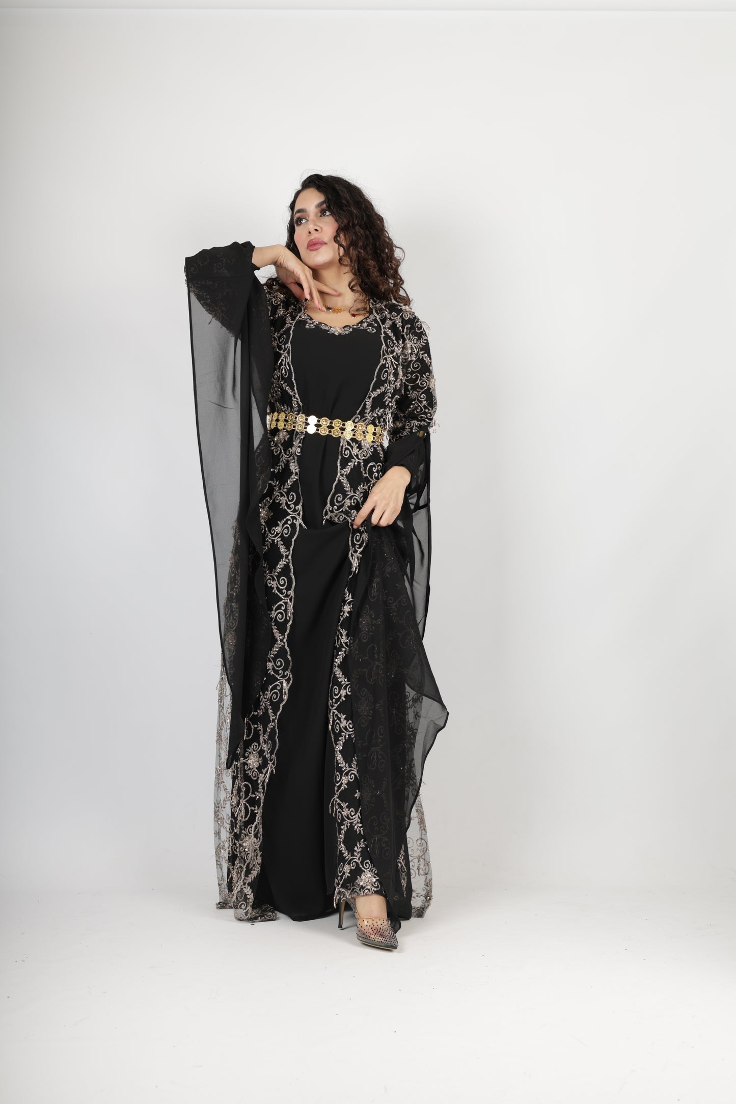 Awaz Black Kurdish Dress 3 items