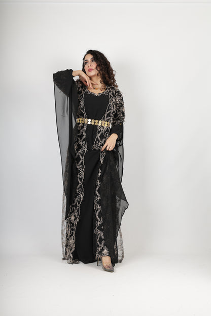 Awaz Black Kurdish Dress 3 items