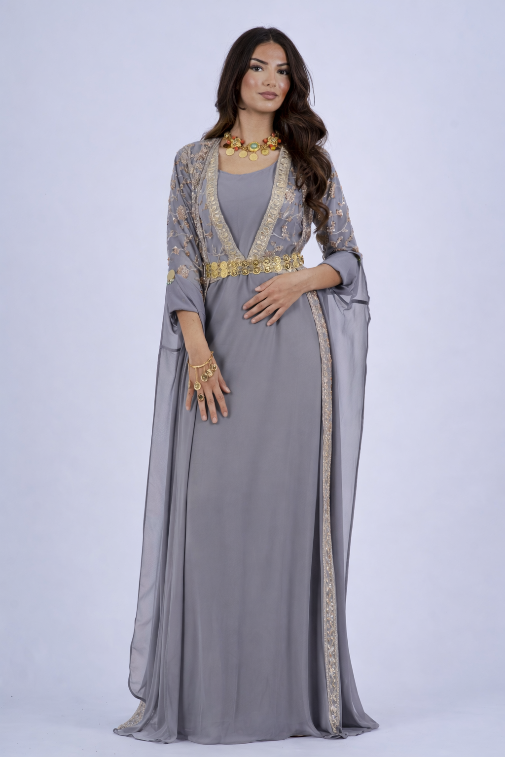 Chia collection LilacGrey Kurdish Dress4 items