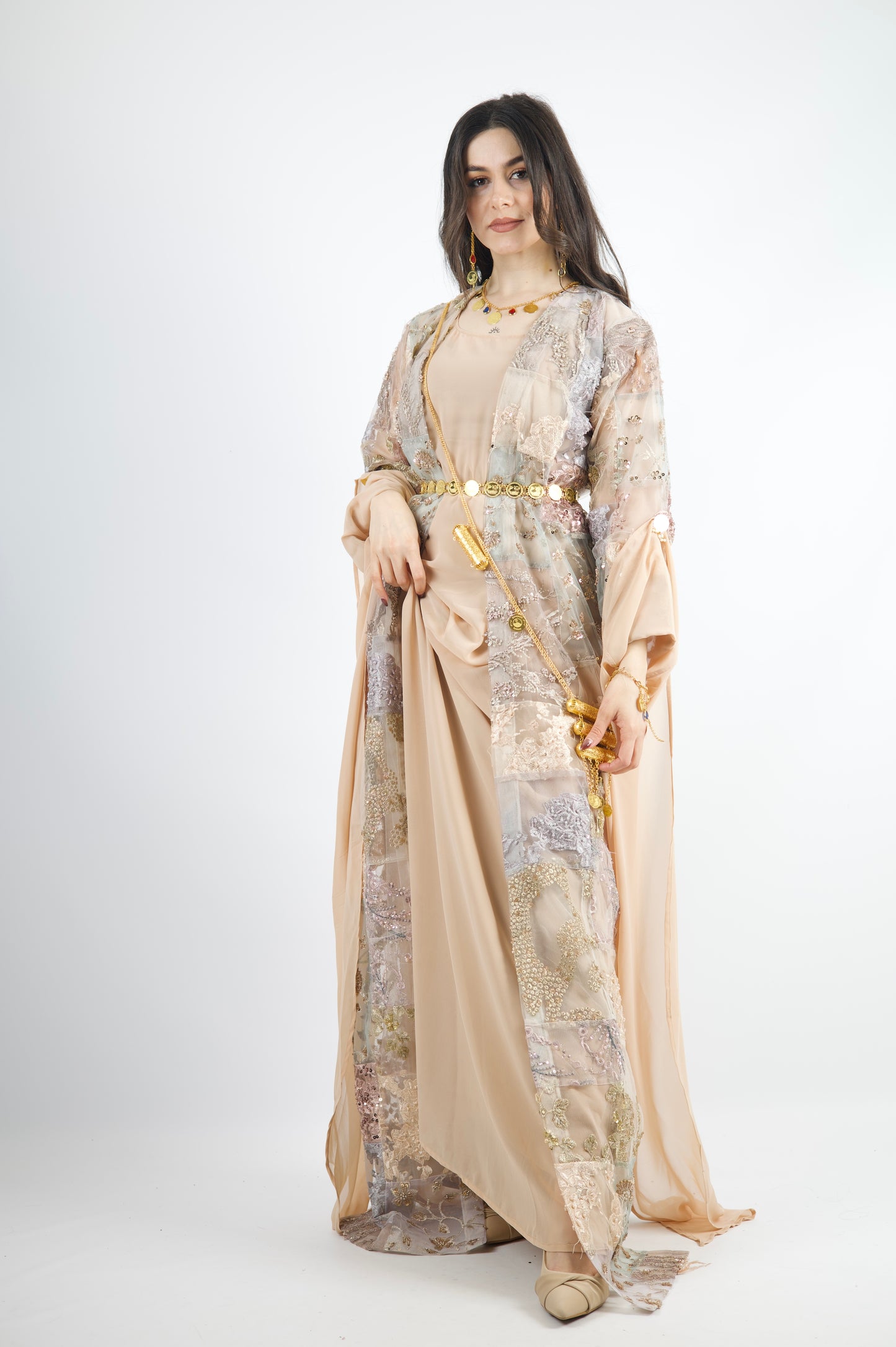 Marjan Exclusive Kurdish Eco Set  Handcrafted • Sustainable • Meaningful  3 items and includes Belt and Arm pins as gift (kopia)