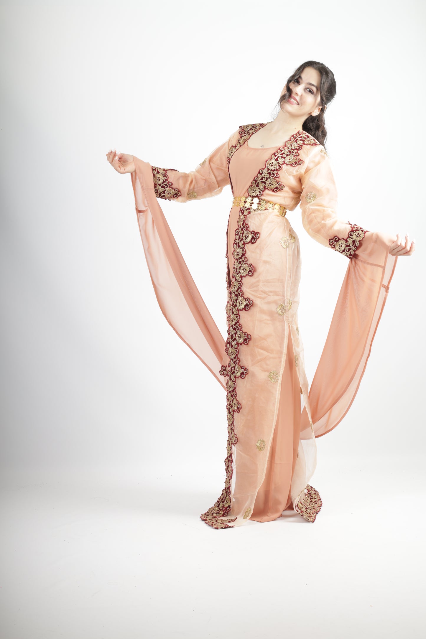 Azadi Kurdish Dresd Apricot/Champagen