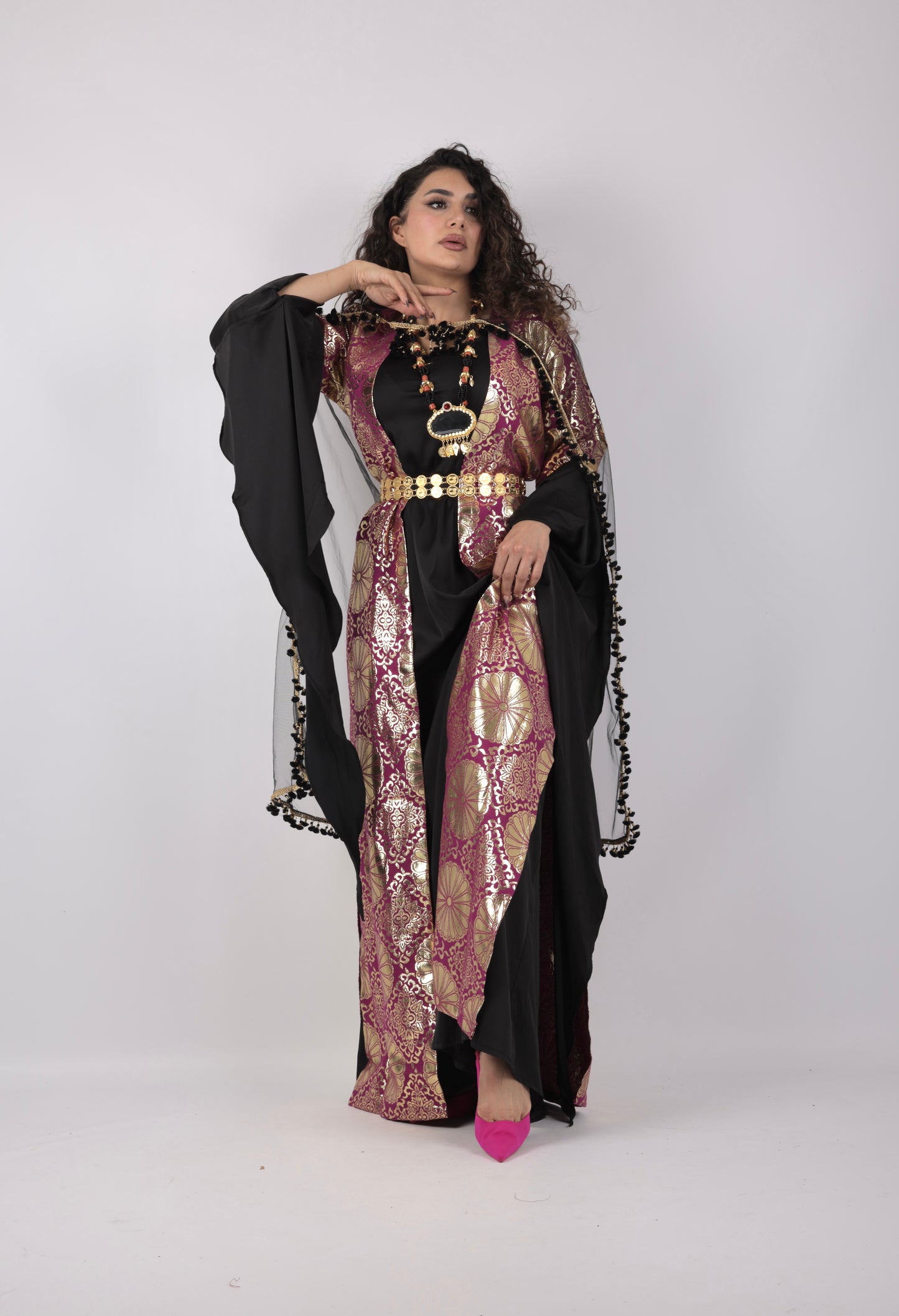 Kurdish Dress Hafse Xan 2 items Maroon