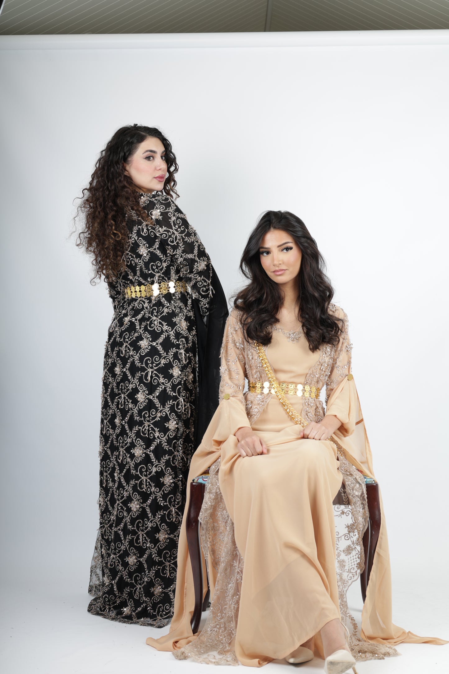 Awaz Black Kurdish Dress 3 items