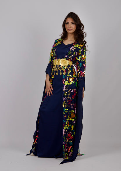 Gulan Navy BlueKewsan textile and more Kurdish women, Kurdish clothes, Kurdische kleider