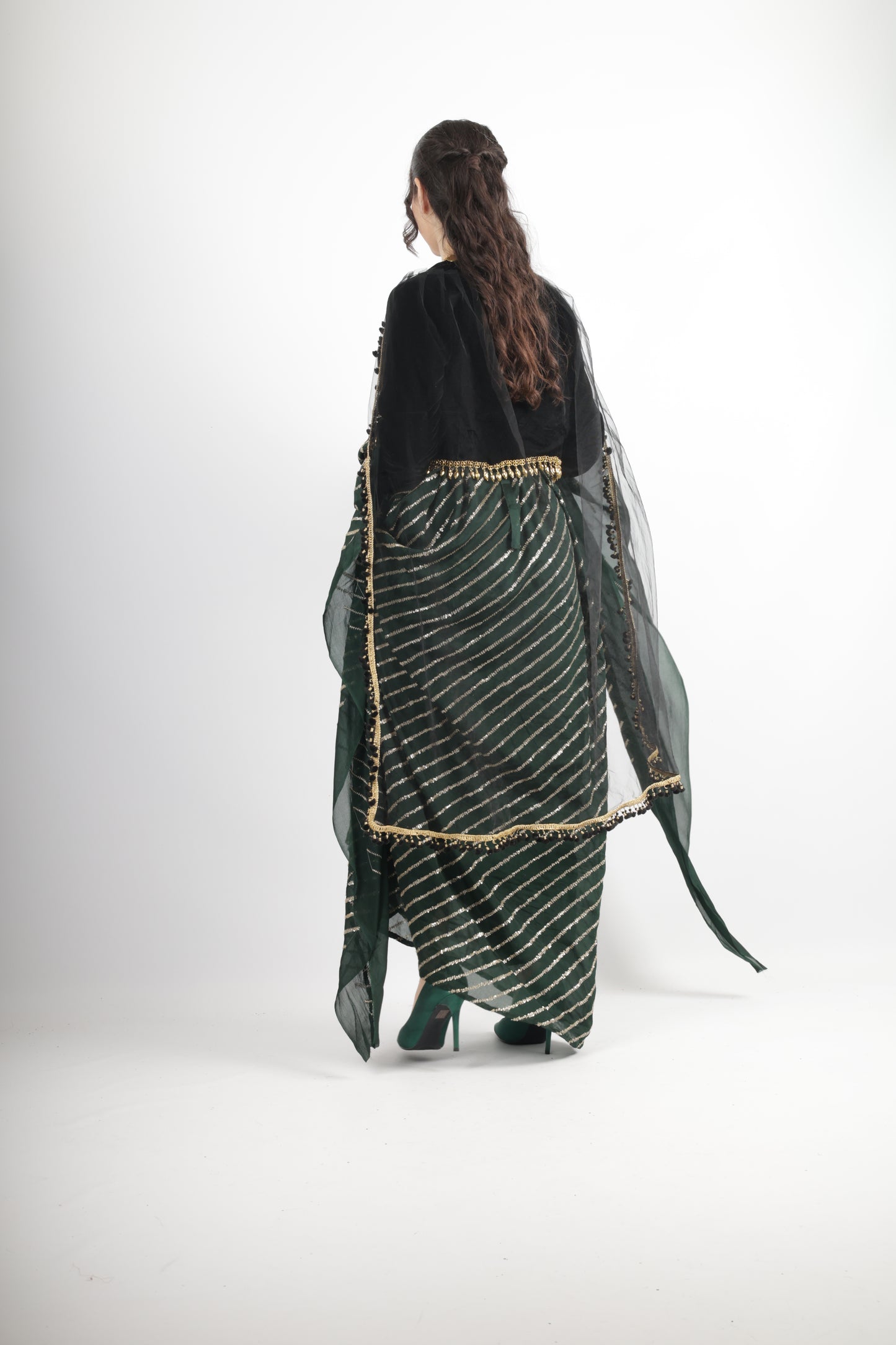 kresha Kurdish Dark Green set 3 items