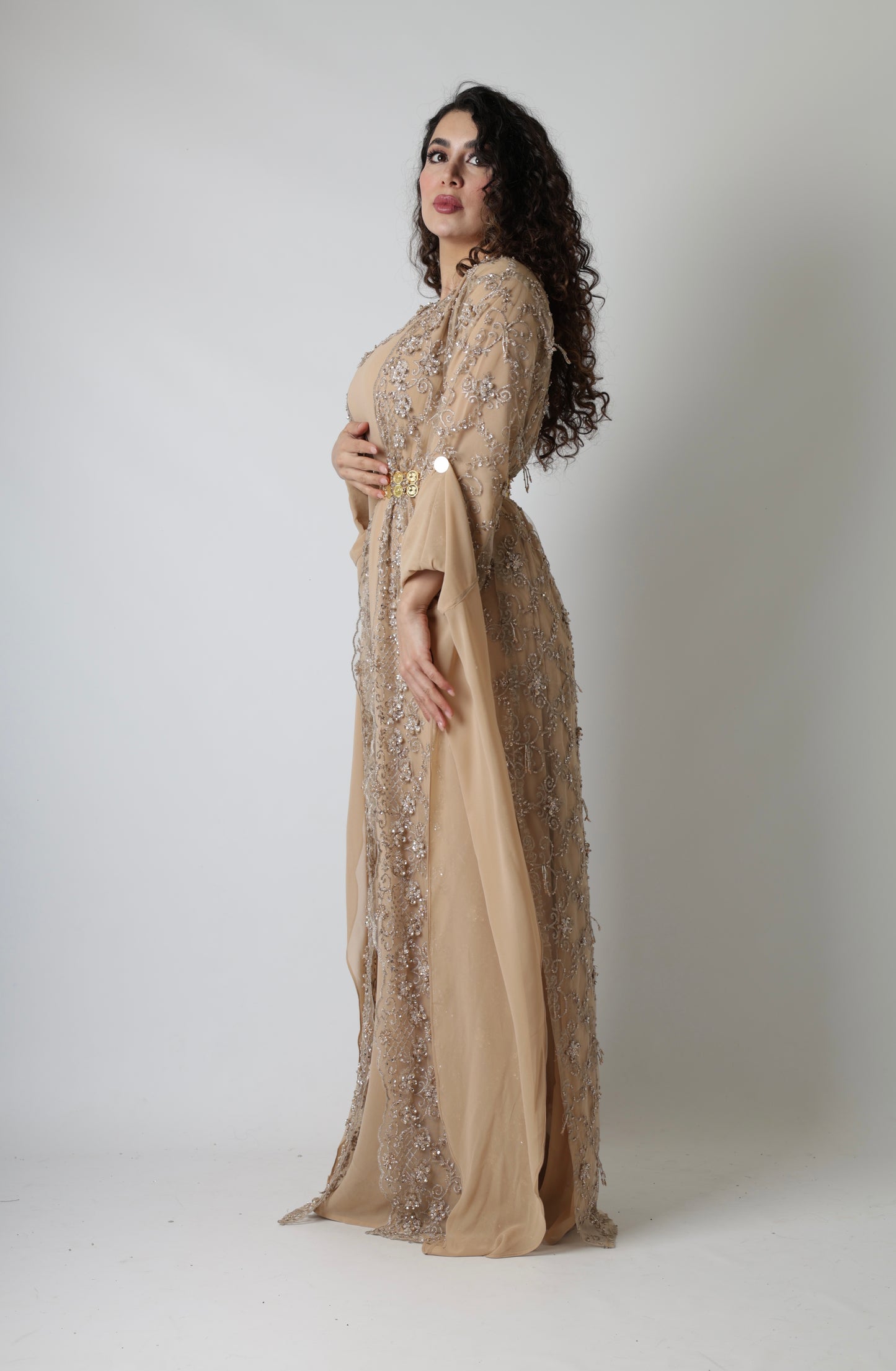 Awaz  Beige Golden 3 items