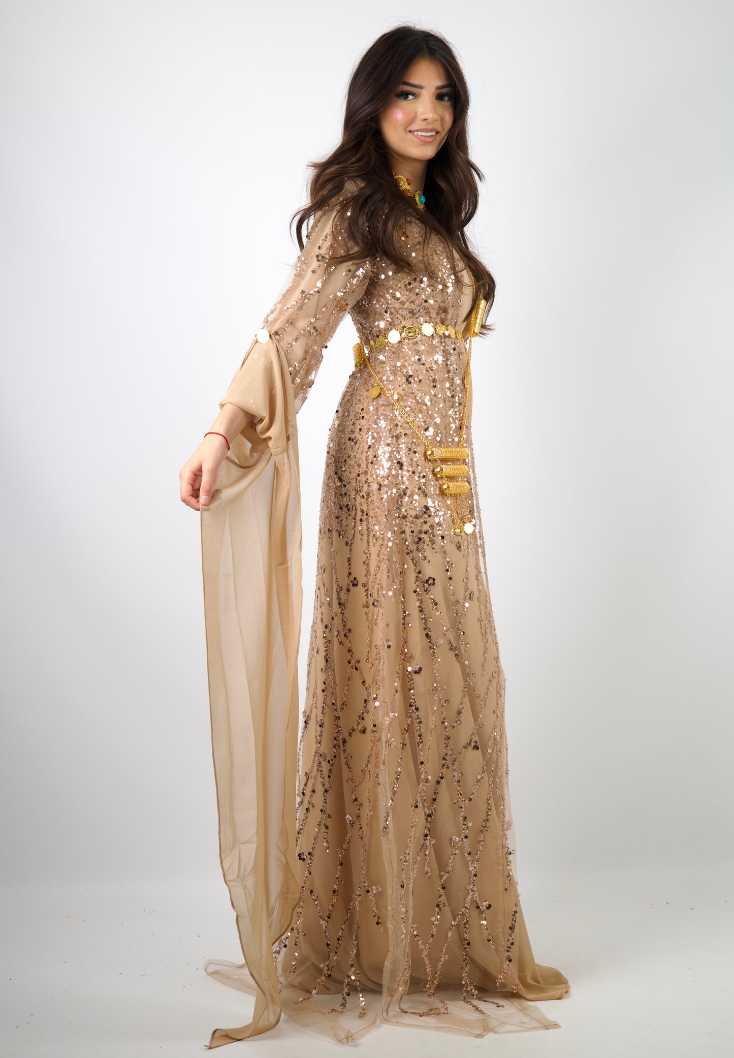 Newroz Kurdish Dress Beige