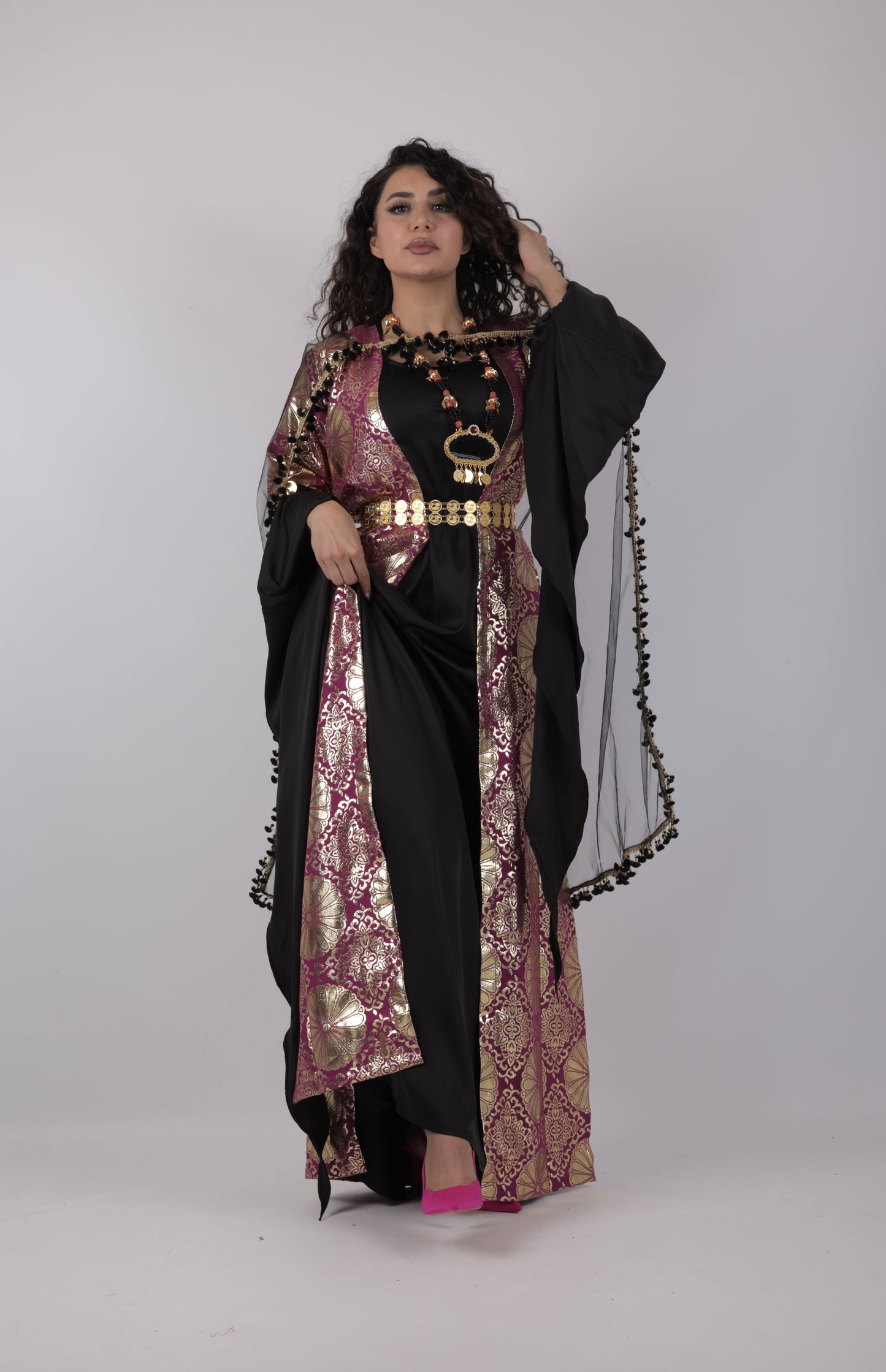 Kurdish Dress Hafse Xan 2 items Maroon