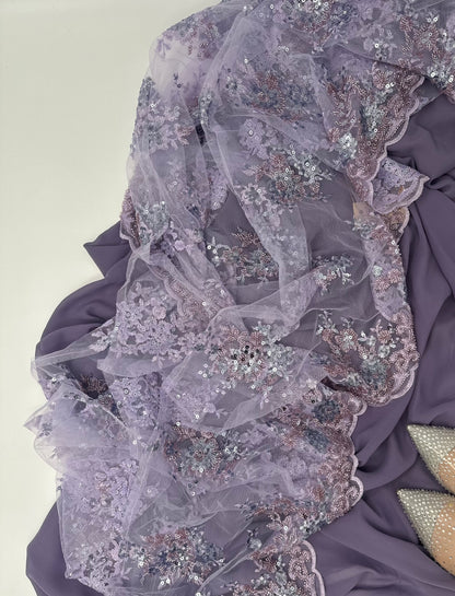 Dilber LavenderPurple – 3-Piece Kurdish Dress