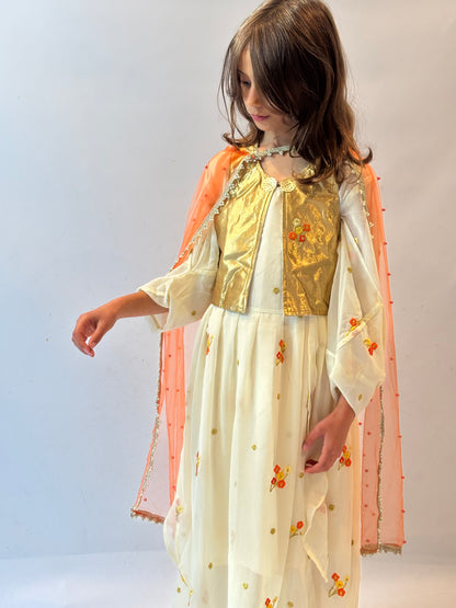 Lavin Orange With  Off white includes 5 items (kopia)