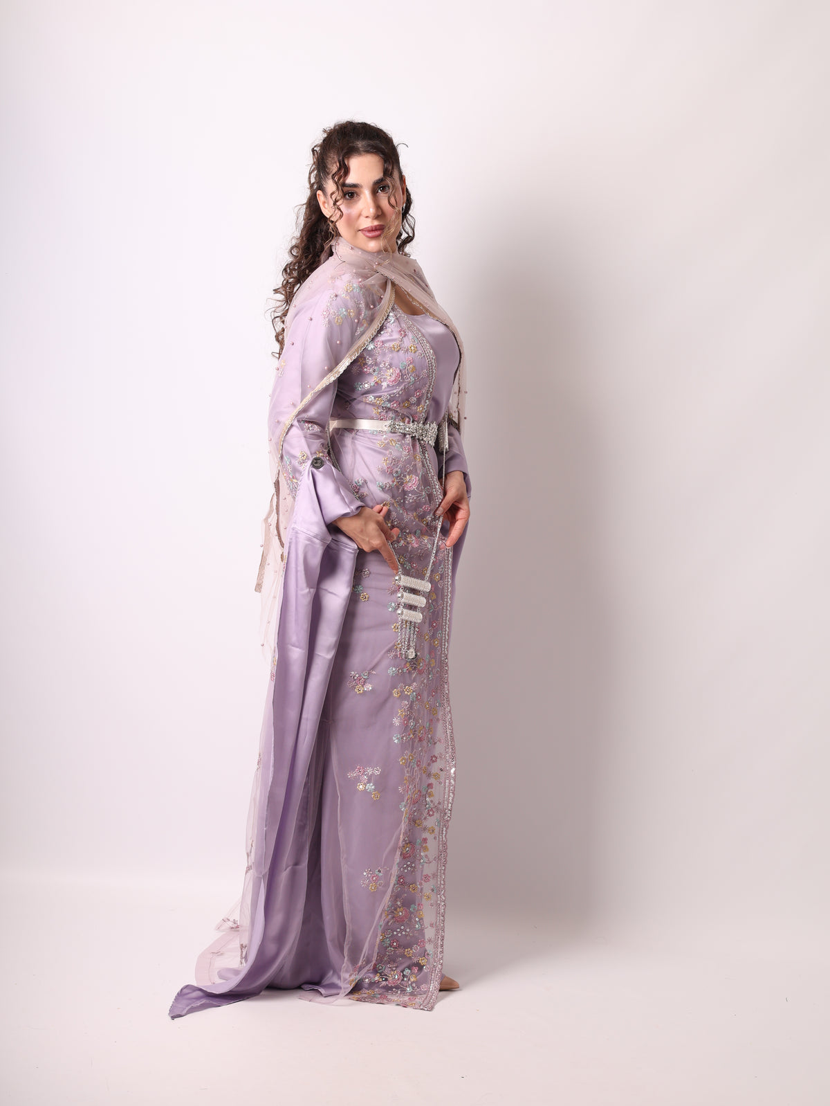Soma Kurdish Dress Lavender with DASMAL