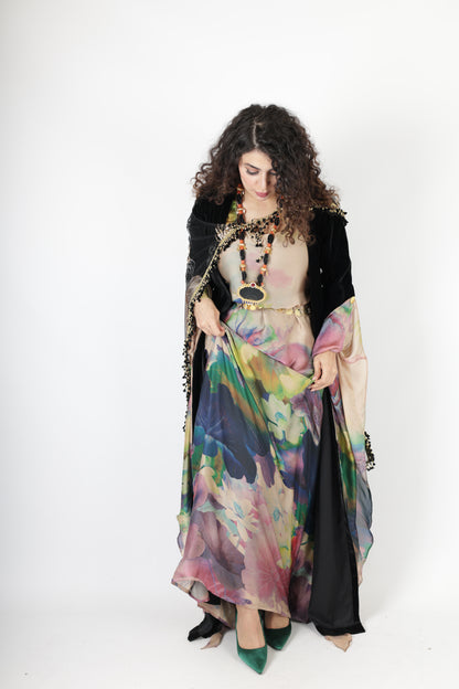 chnar  Kurdish Dress complete with long kawa velvet 3 items